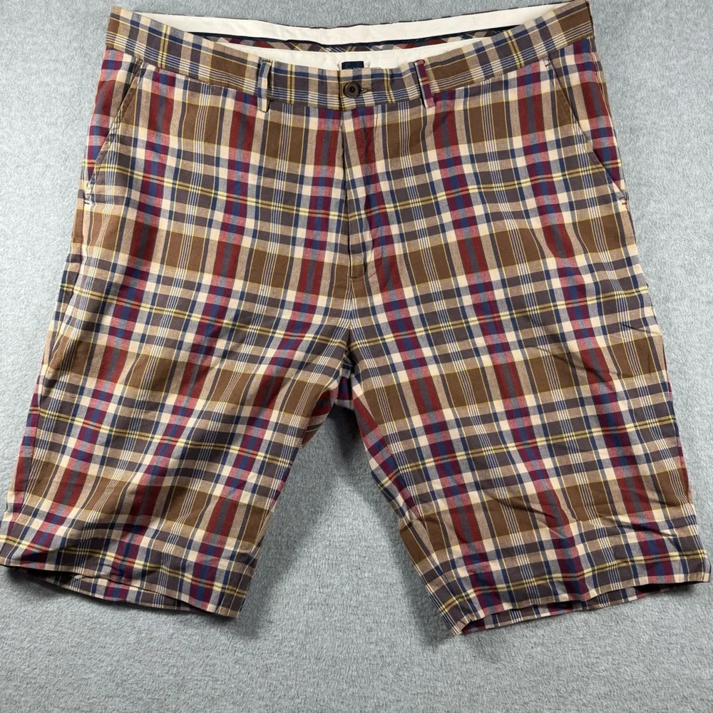 Vintage Polo Ralph Lauren Shorts Mens 40‎ Multicolored Plaid 12 Inch Inseam